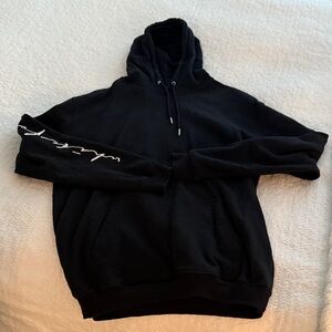 White fox boutique Black Hoodie Sweater
